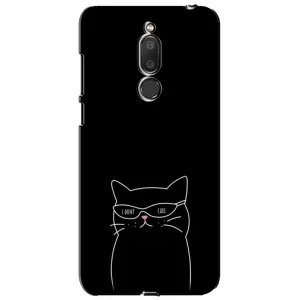 Чохол з принтом «Байдужий кіт» для Meizu M6T (Meilan 6T)
