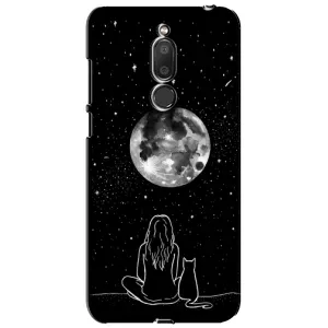 Чохол з принтом «Дівчина з котом» для Meizu M6T (Meilan 6T)