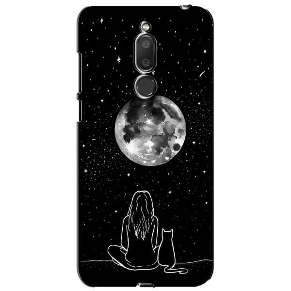Чохол з принтом «Дівчина з котом» для Meizu M6T (Meilan 6T)