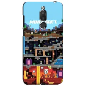 Чохол Майнкрафт на Meizu M6T, Meilan 6T (AlphaPrint) Minecraft (фон Minecraft)