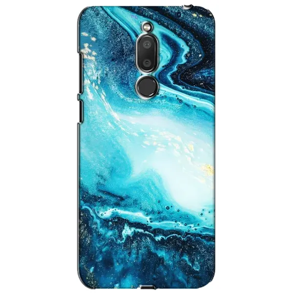 Чехол с принтом «Голубой мрамор» для Meizu M6T (Meilan 6T)