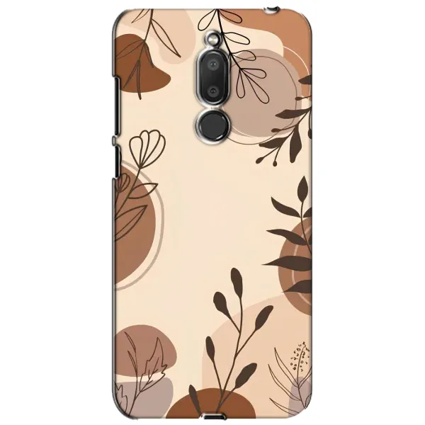 Чохол з принтом «Коричневі квіти» для Meizu M6T (Meilan 6T)