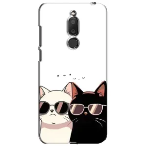 Чохол з принтом «Коти в окулярах» для Meizu M6T (Meilan 6T)