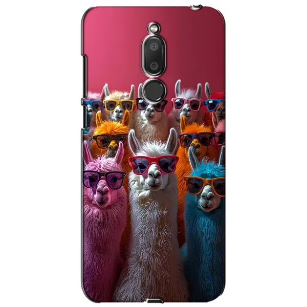 Чехол с принтом «Ламы в очках» для Meizu M6T (Meilan 6T) Чехол с принтом «Ламы в очках» для Meizu M6T (Meilan 6T)