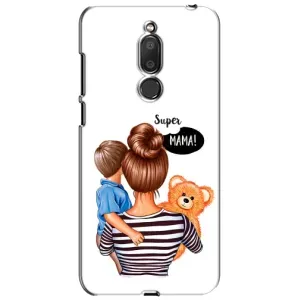 Чохол з друком для Meizu M6T, Meilan 6T - (Мама з дитинкою) (AlphaPrint) (Мама з синочком)