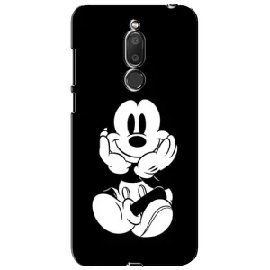 Міккі Маус чохол для Meizu M6T, Meilan 6T (AlphaPrint - Мультяшні) (Маус на чорному)