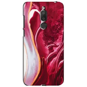 Чехол с принтом «Мрамор красный» для Meizu M6T (Meilan 6T)