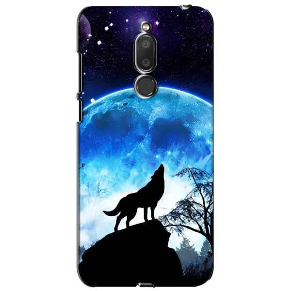 Чехол с принтом «Волк на луну» для Meizu M6T (Meilan 6T)
