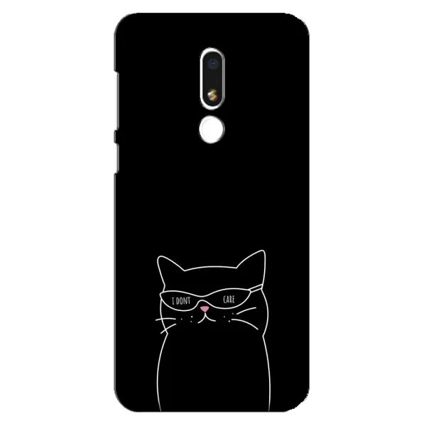 Чехол с принтом «Равнодушный кот» для Meizu M8 Lite