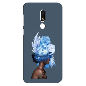 Чехлы (ART) Цветы на Meizu M8 Lite (VPrint) (Квіти на голові)