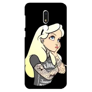 Чохол з друком для Meizu M8 Lite - (Мода) (AlphaPrint) (Дівчина в тату)