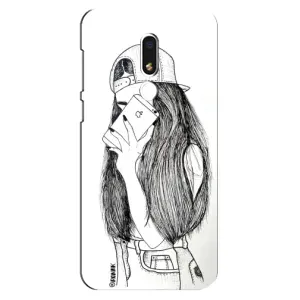 Чохол з друком для Meizu M8 Lite - (Мода) (AlphaPrint) (Фото дівчини)