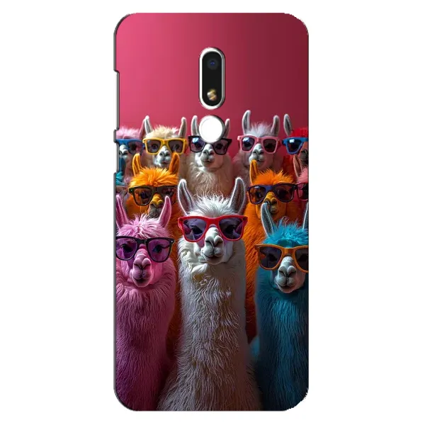 Чехол с принтом «Ламы в очках» для Meizu M8 Lite