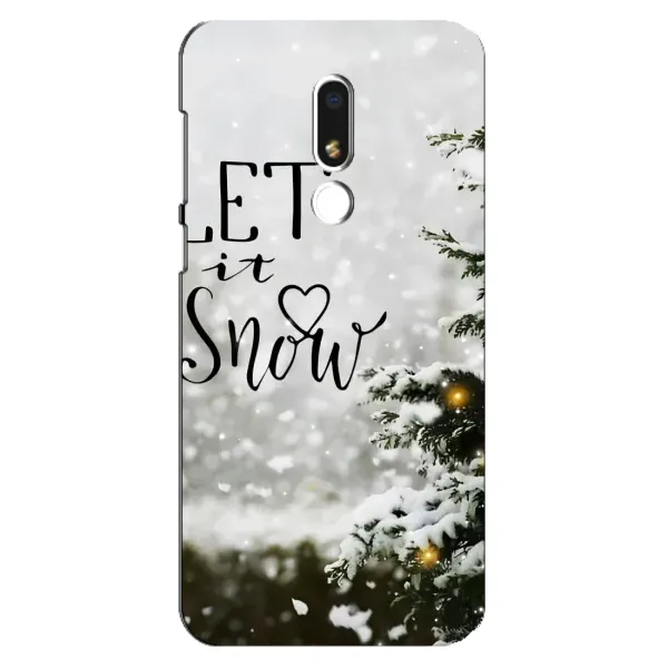 Чехол с принтом «Let it snow» для Meizu M8 Lite