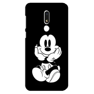 Міккі Маус чохол для Meizu M8 Lite (AlphaPrint - Мультяшні) (Маус на чорному)