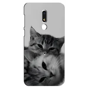 Чехол с принтом «Пара котов» для Meizu M8 Lite