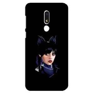 Чохли Венсдей на Meizu M8 Lite Уенсдей (AlphaPrint) (серйозна Венздей)