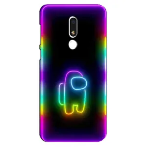 Чехол Амонг Ас для Meizu M8 Lite (AlphaPrint) (Яркий скин)