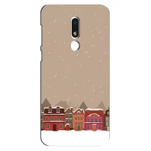 Новорічні, Святкові Чохли для Meizu M8 Lite - 2024 год (Зимове місто)