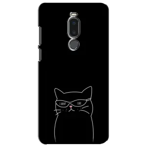 Чехол с рисунком кот на Meizu Note 8 (Равнодушный кот)