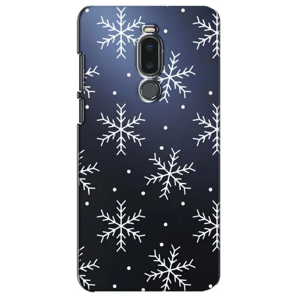 Чехол с принтом «Белые снежинки» для Meizu Note 8
