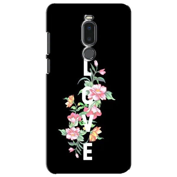 Чехол с принтом «Цветы LOVE» для Meizu Note 8