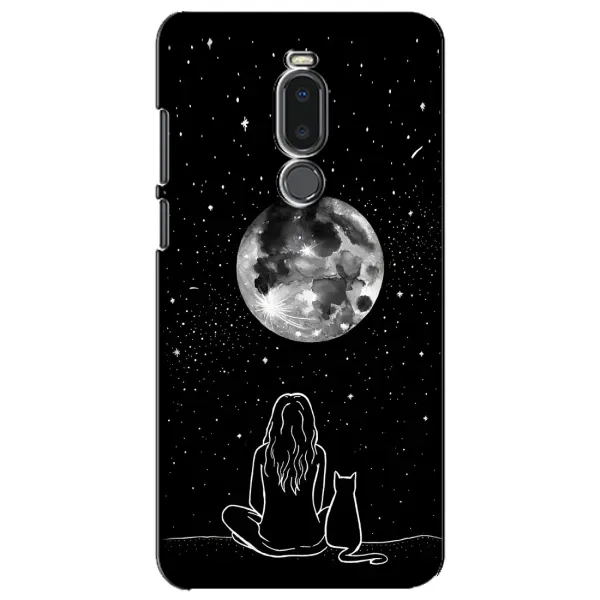 Чехол с принтом «Девушка с котом» для Meizu Note 8