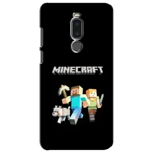 Чехол Майнкрафт на Meizu Note 8 (AlphaPrint) Minecraft (герои Minecraft)