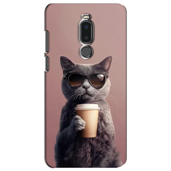 Чехол с принтом «Кот с кофе» для Meizu Note 8