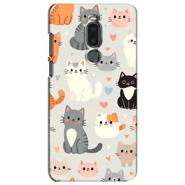 Чехол с принтом «Коллаж котов» для Meizu Note 8