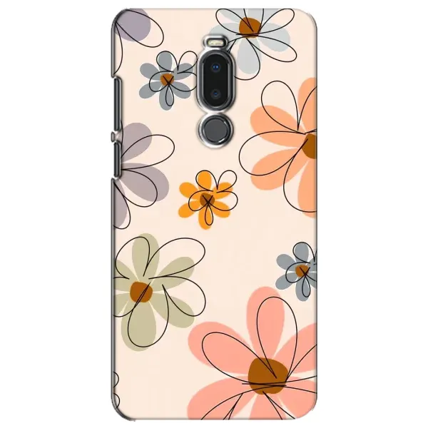 Чехол с принтом «Разноцветные цветы» для Meizu Note 8