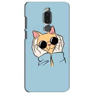 Чехол на Мейзу Ноте 8 с Котами (VPrint) (Котик в очках)