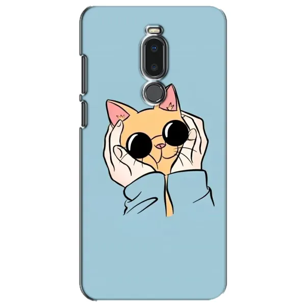 Чехол с принтом «Котик в очках» для Meizu Note 8