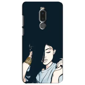 Чехол с печатью для Meizu Note 8 - (Мода) (AlphaPrint) (Красивая девочка)