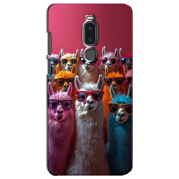 Чехол с принтом «Ламы в очках» для Meizu Note 8