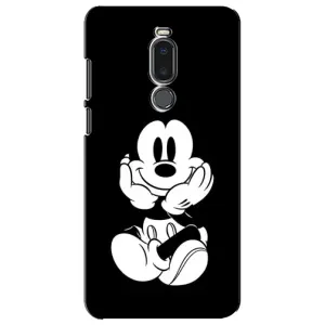Міккі Маус чохол для Meizu Note 8 (AlphaPrint - Мультяшні) (Маус на чорному)