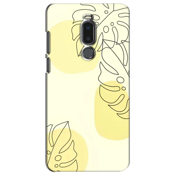 Чехол с принтом «Желтая монстера арт» для Meizu Note 8