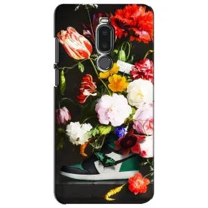 Брендновые Чехлы для Meizu Note 8 - (PREMIUMPrint) (Nike цветы)