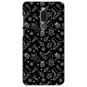 Новогодние, Праздничные Чехлы для Meizu Note 8 - 2024 год (Новогодний фон)