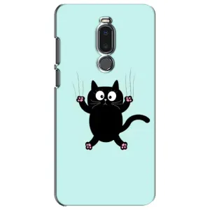 Чехол с принтом для Meizu Note 8 (AlphaPrint) Модные коты (Падающий кот)