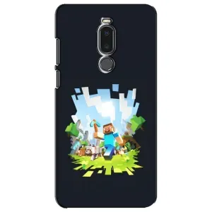 Чехол Майнкрафт на Meizu Note 8 (AlphaPrint) Minecraft (персонажи Minecraft)