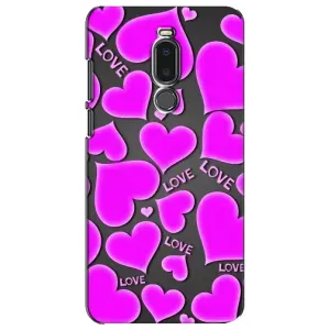 Чехлы для любимой на Мейзу Ноте 8 (VPrint) (Pink hearts)
