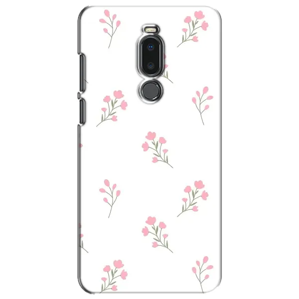 Чехол с принтом «Розовые цветы» для Meizu Note 8