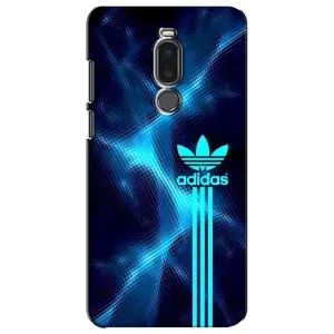 Чехлы Адидас для Meizu Note 8 (AlphaPrint) (Синий Адидас)