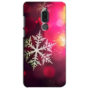 Новогодние Чехлы для Мейзу Ноте 8 (VPrint) (Снежинка)