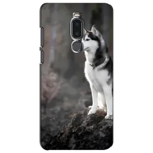 Чехол с Хаски для Meizu Note 8 - (AlphaPrint) (Верный пес)