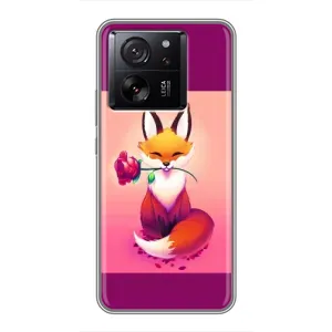 Чохли з картинкою Лисичка для Meizu 22 (VPrint) (Лиса з трояндою)