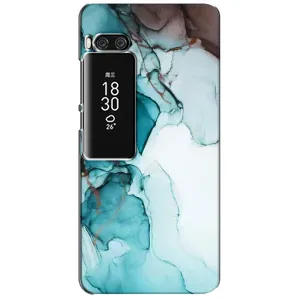 Чохол з принтом «Бірюзовий мрамор» для Meizu Pro 7 Plus