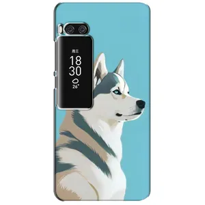 Чохол з Хаскі Meizu Pro 7 Plus - (AlphaPrint) (Хаскі арт)