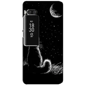 Чехол с принтом для Meizu Pro 7 Plus (AlphaPrint) Модные коты